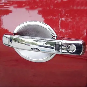 ABS Cromado maçaneta da Porta Tigela maçaneta da Porta cobertura Protetora Capa de acabamento Para Nissan Qashqai J10 2008-estilo Carro