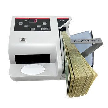 V10 Portátil útil Contagem de Dinheiro Máquina Falso Bankenotes Detecção de contador de Dinheiro em dinheiro contador para USD/EUR/GBP/RUB nota