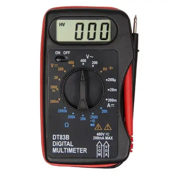 1pc DT83B Pocket Digital Integrado Multímetro AC/DC Tensão de Corrente do Medidor de Moderno e Atual Ohmímetro Testador de Diodo, Resistência
