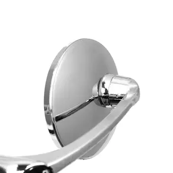 8/10mm Motocicleta Espelho Redondo Retro Modificado Moto Retrovisor Lado do Espelho Universal Café Racer Espelhos retrovisores com Parafusos