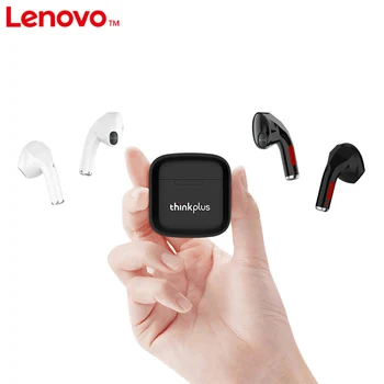 Original Lenovo Fones de ouvido Bluetooth Fone de ouvido sem Fio Mini Desporto Estéreo de Fones de ouvido de baixo para Android, iOS, com Redução de Ruído