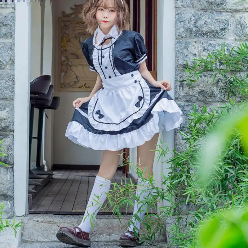 Anime Cosplay Doce Gothic Lolita Vestido De Halloween Crossdressing Roupas Para Homens Mulheres Plus Size Sissy Empregada De Uniforme De Empregada Roupa Em Promoção Novo Www Academiaferoli Com Br